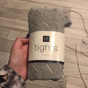NWT gap kids gray cotton tights